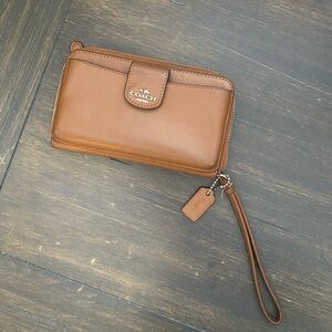 Coach wallet brown leather used